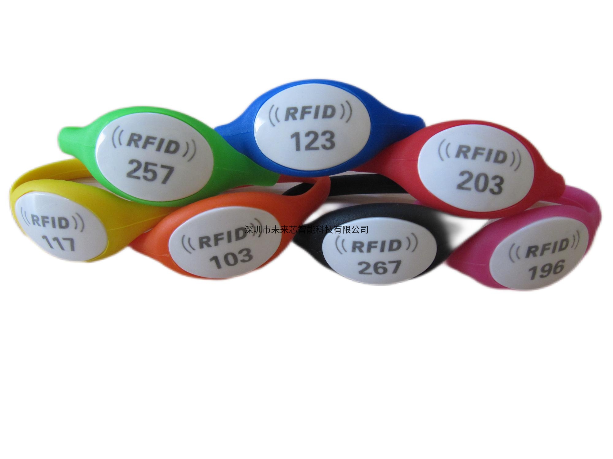 RFID硅胶腕带 感应腕带标签